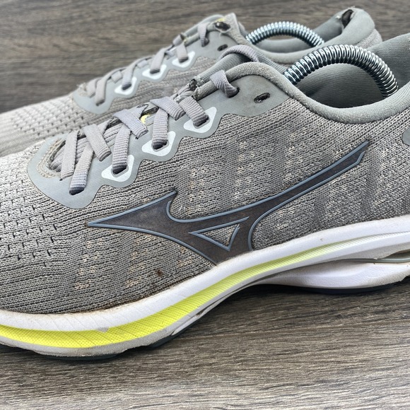 Mizuno Wave Rider 25 Waveknit Athletic Sneakers Shoes Women's Size 9 Gray - Picture 11 of 14